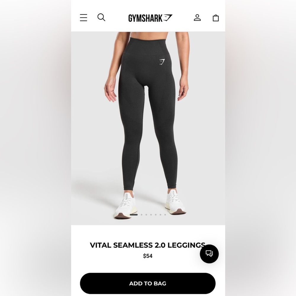 Gymshark VITAL SEAMLESS 2.0
LEGGINGS | black marl size L